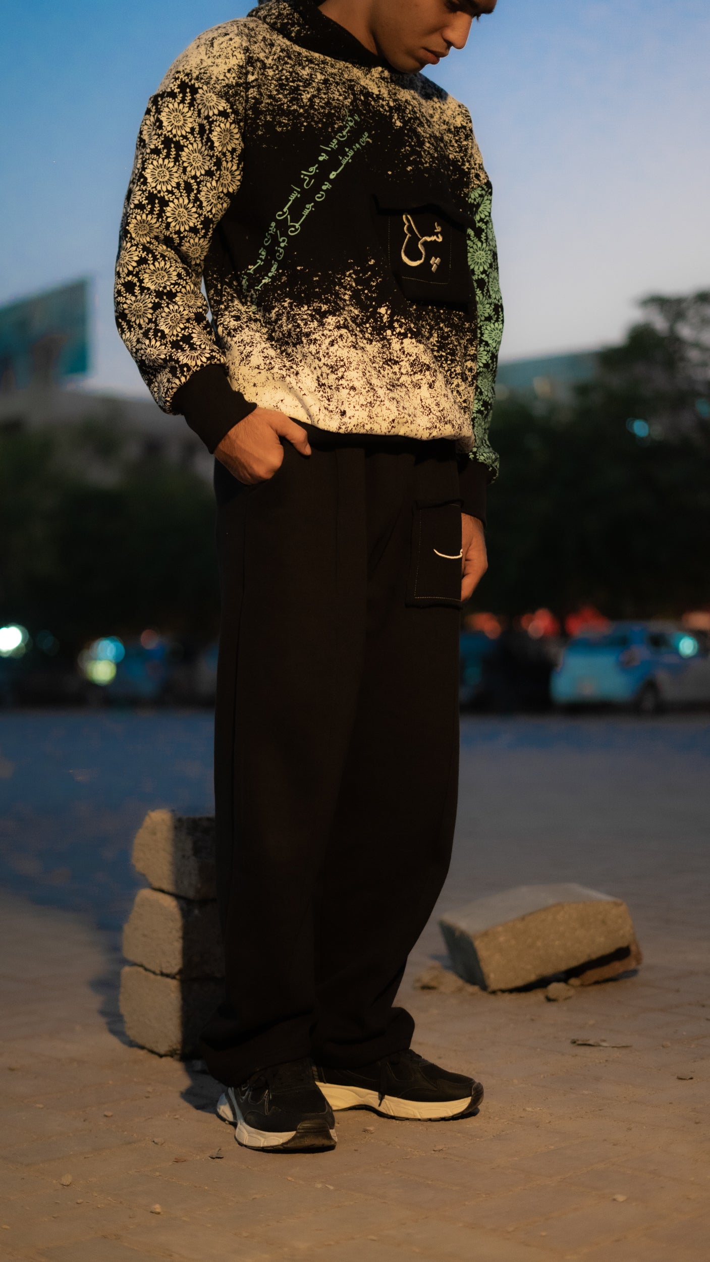 TIPSY Black Fleece Trouser