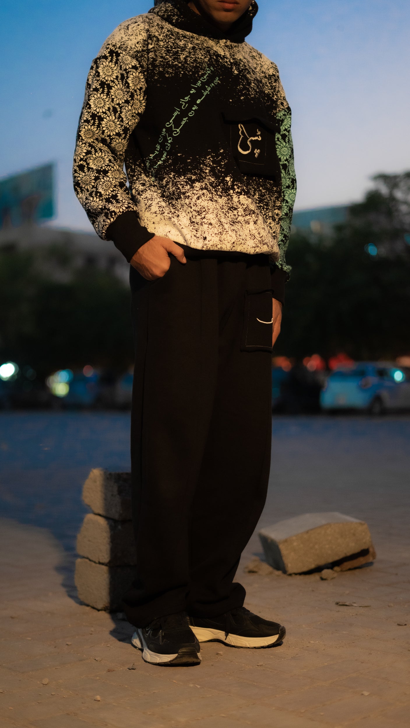 TIPSY Black Fleece Trouser