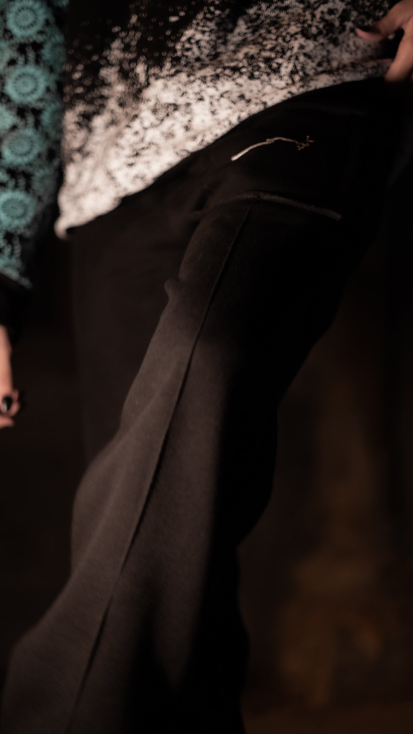 TIPSY Black Fleece Trouser