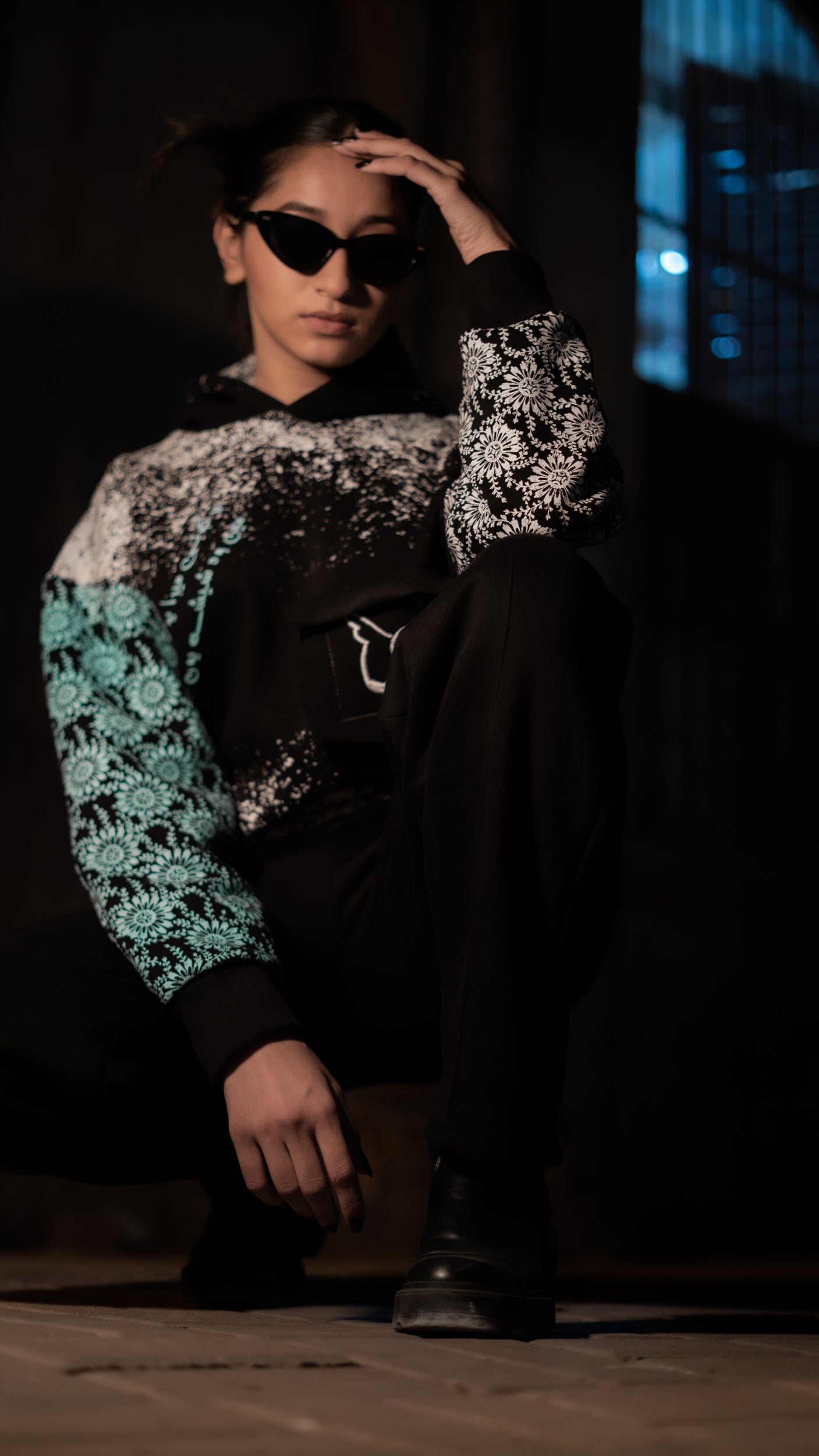 TIPSY Black Fleece Trouser