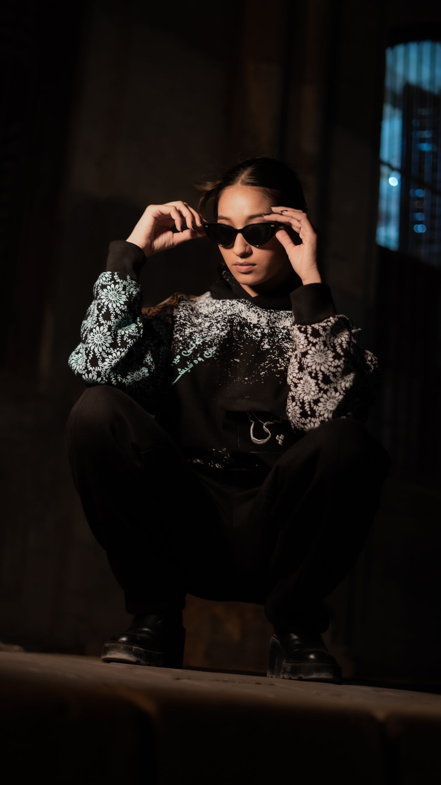 TIPSY Black Fleece Trouser